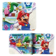 Super Mario Bros. Bi-Fold Wallet - MUSHROOM KINGDOM TRAINING New Billfold