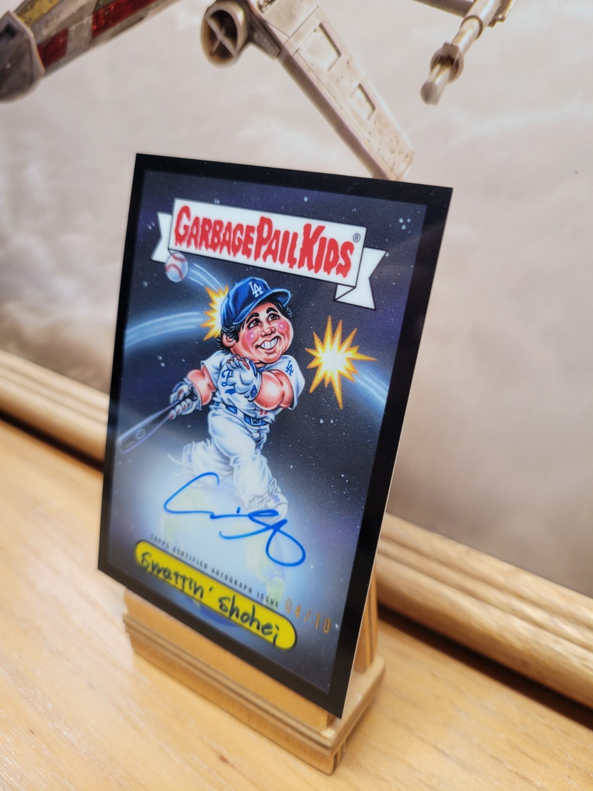 2026 Bowman Chrome Shohei Ohtani Garbage Pail Kids Black Refractor Auto /10 view 2