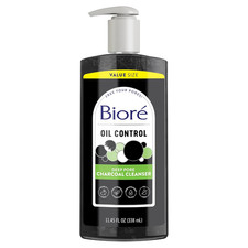 Biore Deep Pore Charcoal Face Wash, Daily Facial Cleanser for Dirt  Makeup Remo