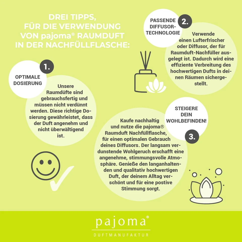 pajoma® Raumduft Nachfüller 1000 ml | Diffuser Nachfüllflasche Lufterfrischer - Bild 4 von 4