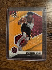 2020-21 Panini Mosaic - Christian Wood #165 Fluorescent Orange Mosaic Prizm /25