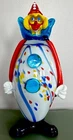 Murano Hand Blown Art Glass Clown Figurine Multicolor Decorative Venice