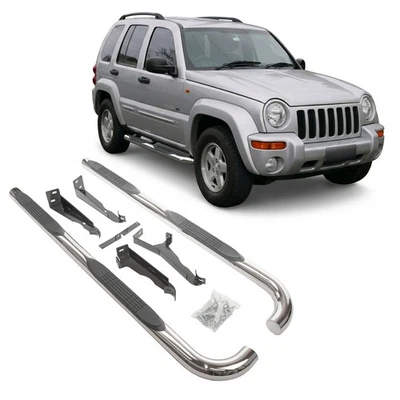 Tubes Marche-Pieds Latéraux Marche Pieds Pour Jeep Cherokee 2001-2006 - Photo 1/4