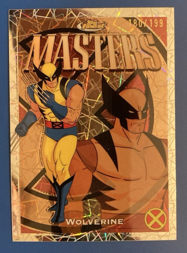 2025 Topps Finest 97 X-Men, Wolverine #40 Masters Laser Refractor 180/199