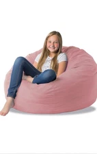 Bean Bag Cover for Organizing Children Plush Toys or Memory Foam Stuffed Animal 