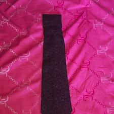 unisex Black Floral Flower Pattern Necktie Tie, Pointed Style, Black Color