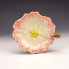 Zsolnay Pecs Porcelain Dish - Hungarian Flower Petal Formed Dish - Damaged