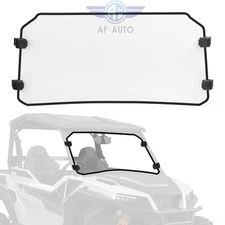Front Scratch Resistant Flip Windshield For 2016- up Polaris General 1000 / 4