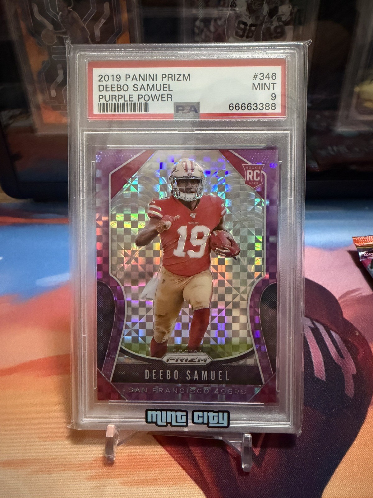 Deebo Samuel 2019 Panini Prizm RC Rookie Purple Power /49 PSA 9 49ers