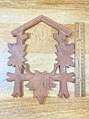 Wooden Cuckoo Clock Surround - Vintage Clock Parts LL5375 | eBay