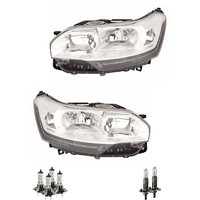 Halogen Scheinwerfer Set H7/H7 FüR CitroëN C5 III Break Inklusive Lampen