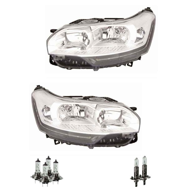 Halogen Scheinwerfer Set H7/H7 FüR CitroëN C5 III Break Inklusive Lampen-image