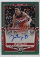 2024-25 Donruss Optic Signature Series Green Prizm 4/49 Johnny Davis Auto 1pi0
