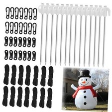 14 Pcs Metal Inflatables Stakes Set, 7.8'' Heavy Duty Inflatable Stakes with