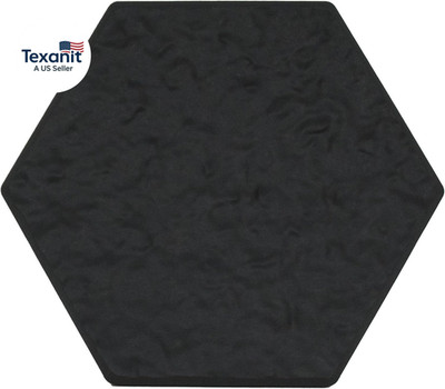 Tierraverde 10-Pack 15 X13  Stomp Rubber Stepping Stones, Hexagon, Black   Rever
