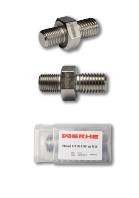 WERHE  Gewinde Adapter 1/2-20UNF und M14 Außgewind Für Rührgeräte und Bohrfutter