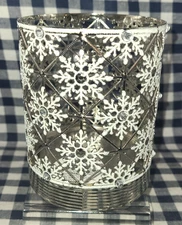 NEW Geo Snowflakes Single Wick Candle Holder Bath & Body Works