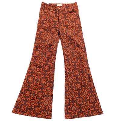 NWT Wrangler Wanderer Jeans Large Bandana Mid-Rise Flare Rare Sz 26x32 Western