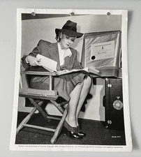 Marlene Dietrich Reading on Set Orig 1942 8x10 Universal Photo