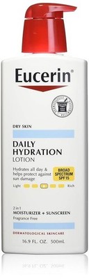 Eucerin Daily Hydration Light Lotion 16.9 oz Dry Skin Fragrance Free HTF
