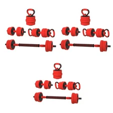 Soozier Dumbbells Set Used as Barbell, Kettlebell, Push up Stand