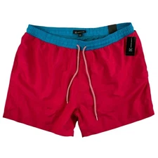 INC Mens Quick-Dry Liam Solid 5" Swim Trunks Pink 2XL