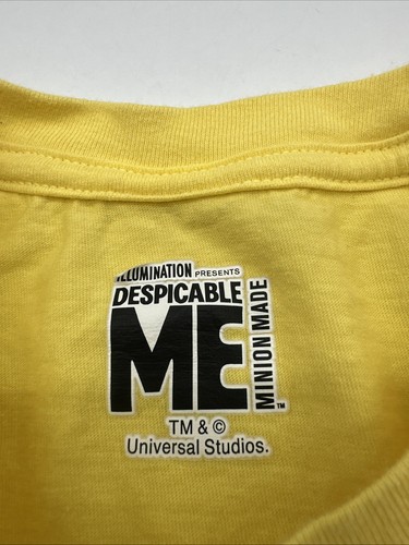 Despicable Me T-Shirt Youth Boy Small Graphic Print Logo Yellow ..#29139 - Picture 3 of 7