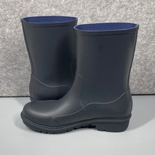 Fitflop Women's WonderWelly Short Wellington Boots Size 5 Midnight Navy Worn Onc
