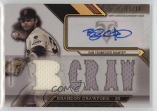 2016 Topps Triple Threads Relics /18 Brandon Crawford #TTAR-BC2 Auto 0b0