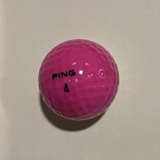 Vintage PING EYE NO. 4 Golf Ball Two Tone PINK  WHITE Collectable