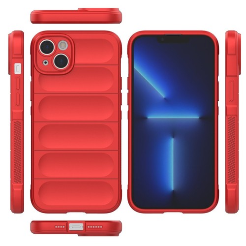 Magic Shield Case etui do iPhone 14 Plus elastyczny pancerny pokrowiec czerwony - Zdjęcie 8 z 12