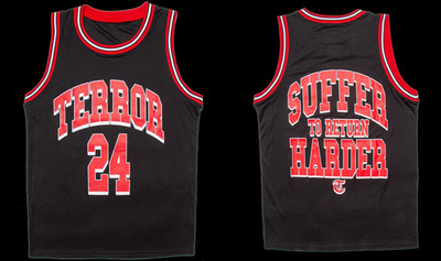 SUFFER TO RETURN HARDER Terror band 24 Basketball Jersey GE740