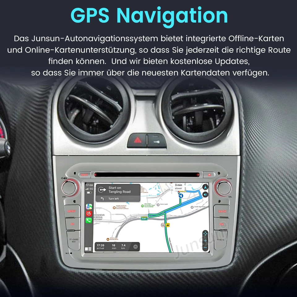 4+64GB Carplay WIFI DVD GPS Navi Android Radio Für ALFA ROMEO MITO 2008-2019 - Bild 4 von 4
