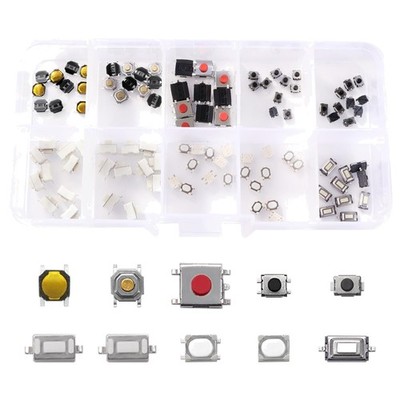 Button Switch Kit Micro Tastschalter 100 Stück für Elektronik DIY Steuerung