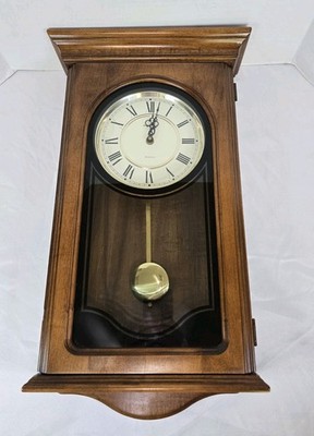  Vintage Howard Miller Orland Wall Clock 613-164 | Westminster Chime & Pendulum