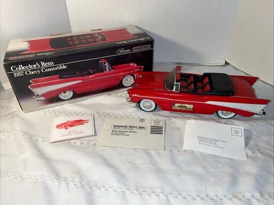1990 JIM BEAM 1957 Chevy Bel Air Black Convertible Decanter EMPTY Box & Inserts