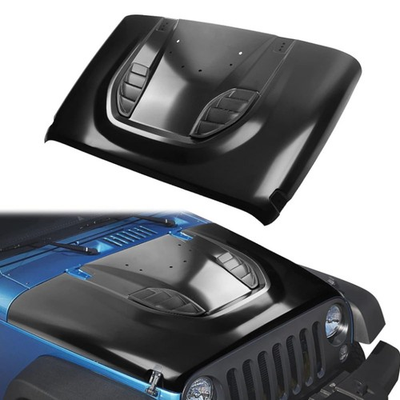 #ad #ad For 2007 18 Jeep Wrangler JK JKU Metal Replacement Hood 10th Anniversary Style $499.20