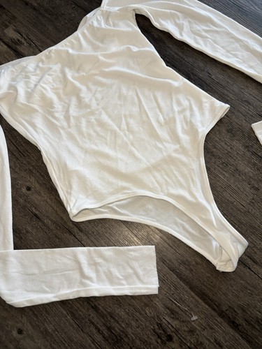 FP Movement By Free People Creme Langarm Body Wasserfallausschnitt Gr. Small Neu! - Bild 6 von 7
