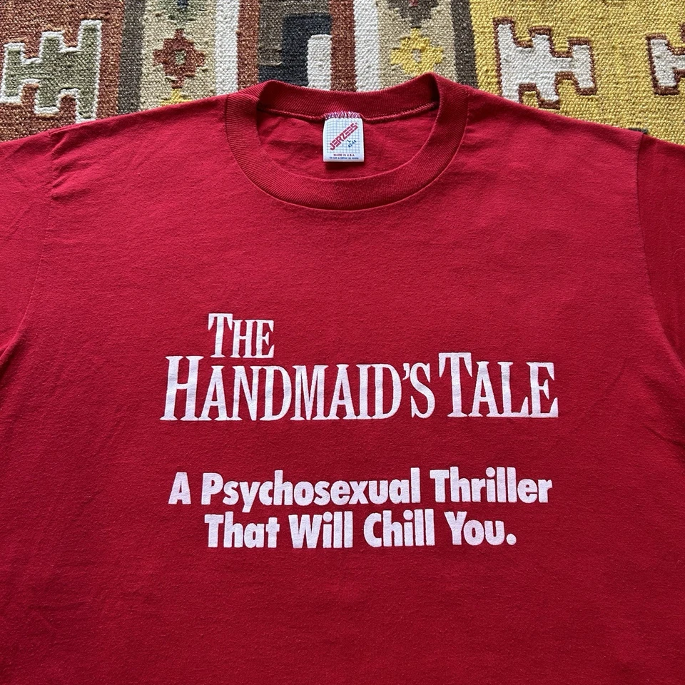 Camiseta De Colección Años 90 El Cuento de la Criada Thriller Psicosexual 1990 Película Promo Talla L Foto 2 de 4