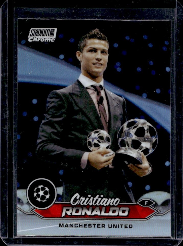 2023-24 Topps Stadium Club Chrome UEFA Cristiano Ronaldo Refractor #7 Man U