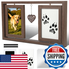 Znysuyii Pet Memorial Gifts For Loss Of Dog Cat Rotating Wooden 4X6 Picture