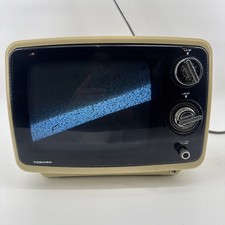 RARE VINTAGE TOSHIBA TV Powers On Made In Korea Yellow Model TX955Z 9 Screen