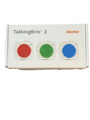 AbleNet Talking Brix 2 Brand New Sealed 3 Talking Brix Speech Device 