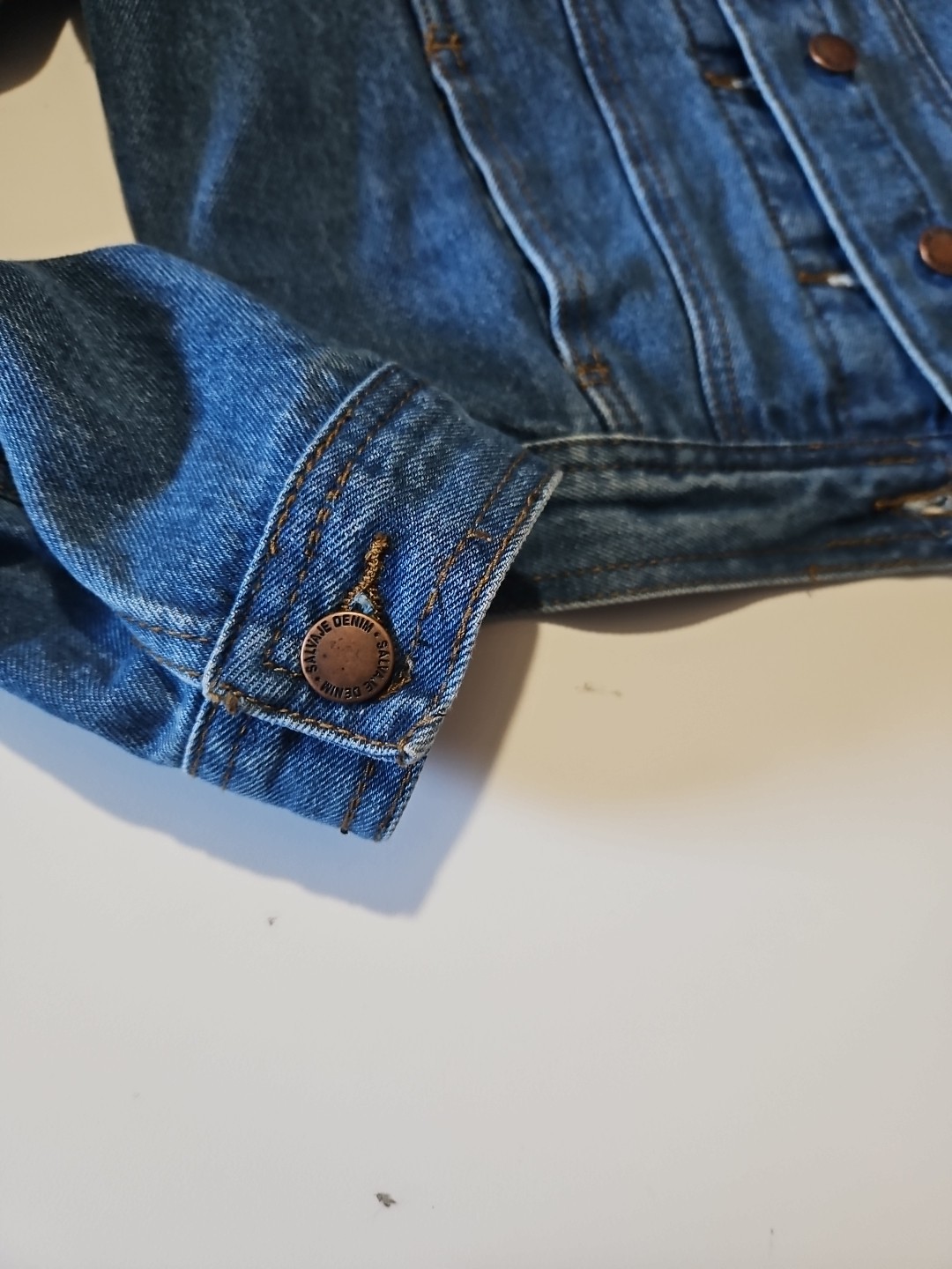 selvedge denim jacket medium - image 5