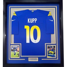 Framed Autographed Cooper Kupp 33x42 Rams Authentic Nike Jersey Fanatics COA