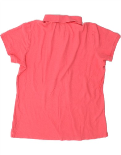 EDDIE BAUER Womens Polo Shirt UK 16 Large Pink Cotton DC38 - Picture 2 of 3