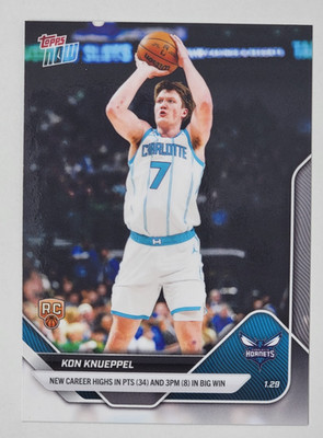 Kon Knueppel RC Career High 34 Pts 8 3PM 2025-26 NBA Topps NOW Card 151