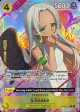 • S-Snake • OP13-114 Alt Art Holo Carrying On His Will One Piece TCG NM