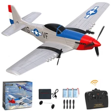 Volantexrc 3-CH  Remote Control Airplane P-51D Mustang Fighter for Beginners