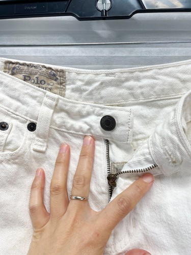 Polo Ralph Lauren Boy's Slim Fit Jeans Hudson White 5 Pocket Size 12 - Picture 6 of 14